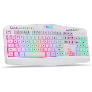 GamingKeyboard,RGB LED Backlit,Multimedia Keys,Silent USBKeyboard with WristRest